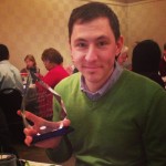Geoff Welch accepting the Business of the Year Award from the Greater Fairbanks Chamber of Commerce on behalf of Date-Line Digital Printing