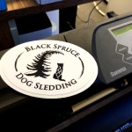 Black Spruce Dog Sledding Stickers