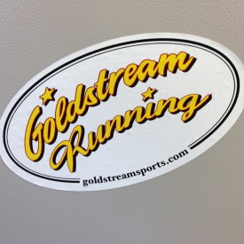 The Goldstream Sports sticker we produced at Date-Line Digital Printing