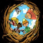 Lucas Elliott Artwork: Kids Looking Down A Hole