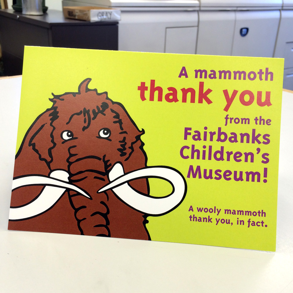 Fairbanks Children's Museum Thank You Cards