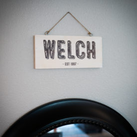 Welch Rustic Family Name Sign
